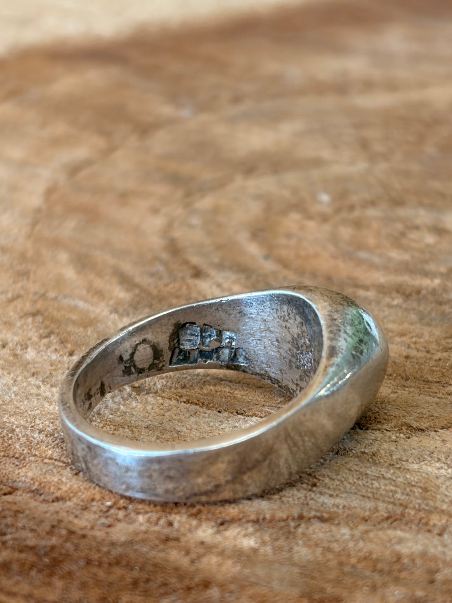 925 Mexico Silver Dome Ring : Size 7