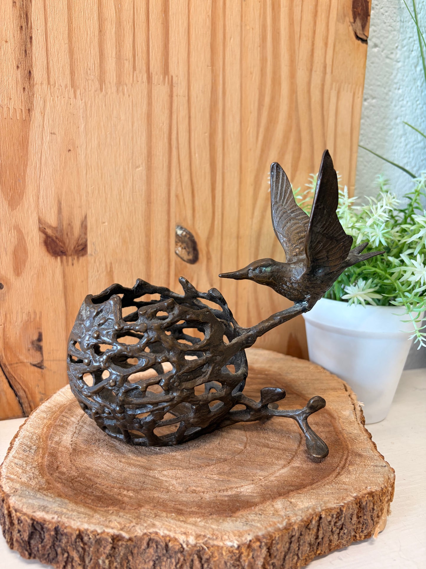 Bronze Tone Bird Candle Holder (Local Pick Up Only)