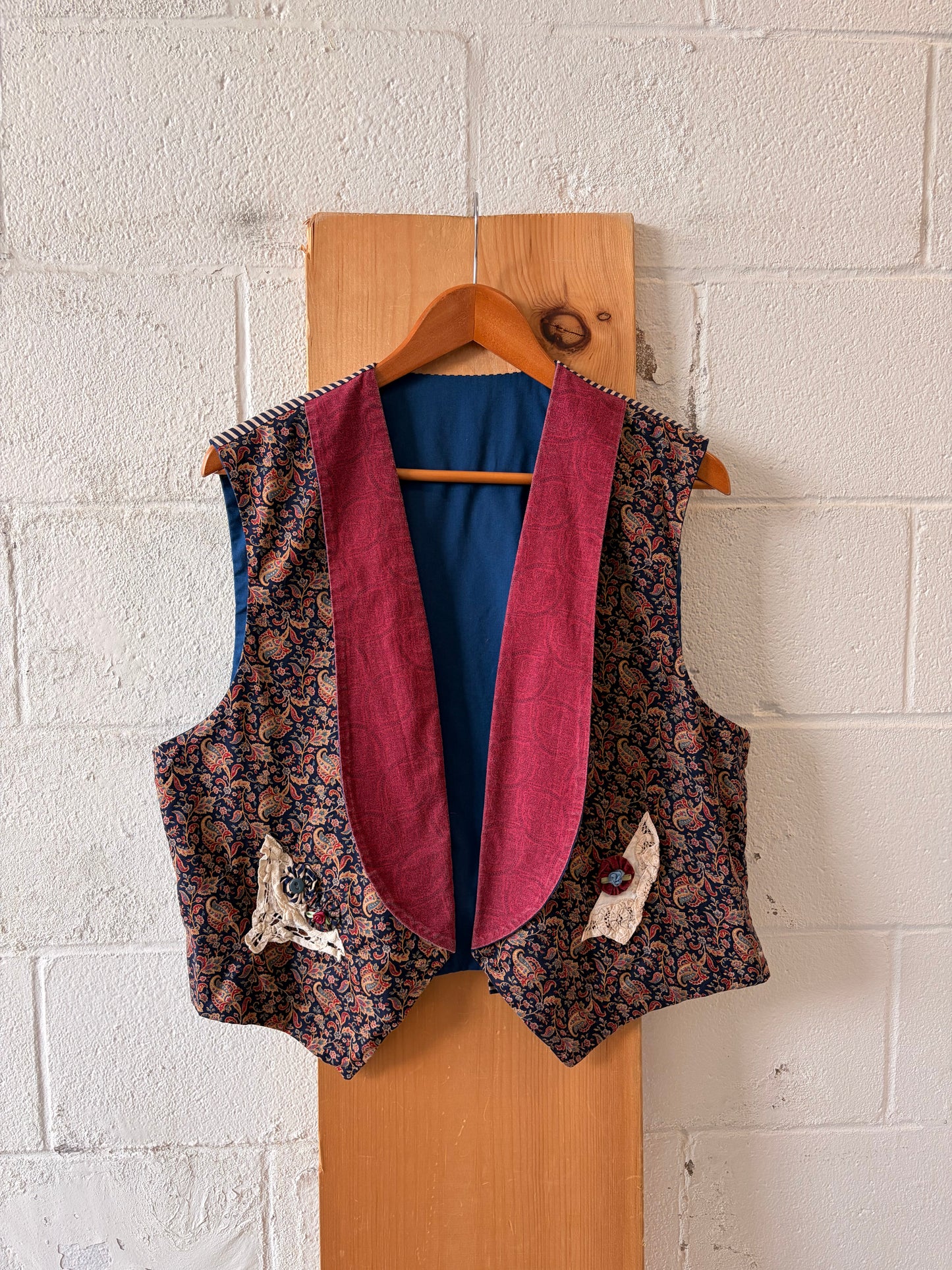 Handmade Patterned Vest : L/XL