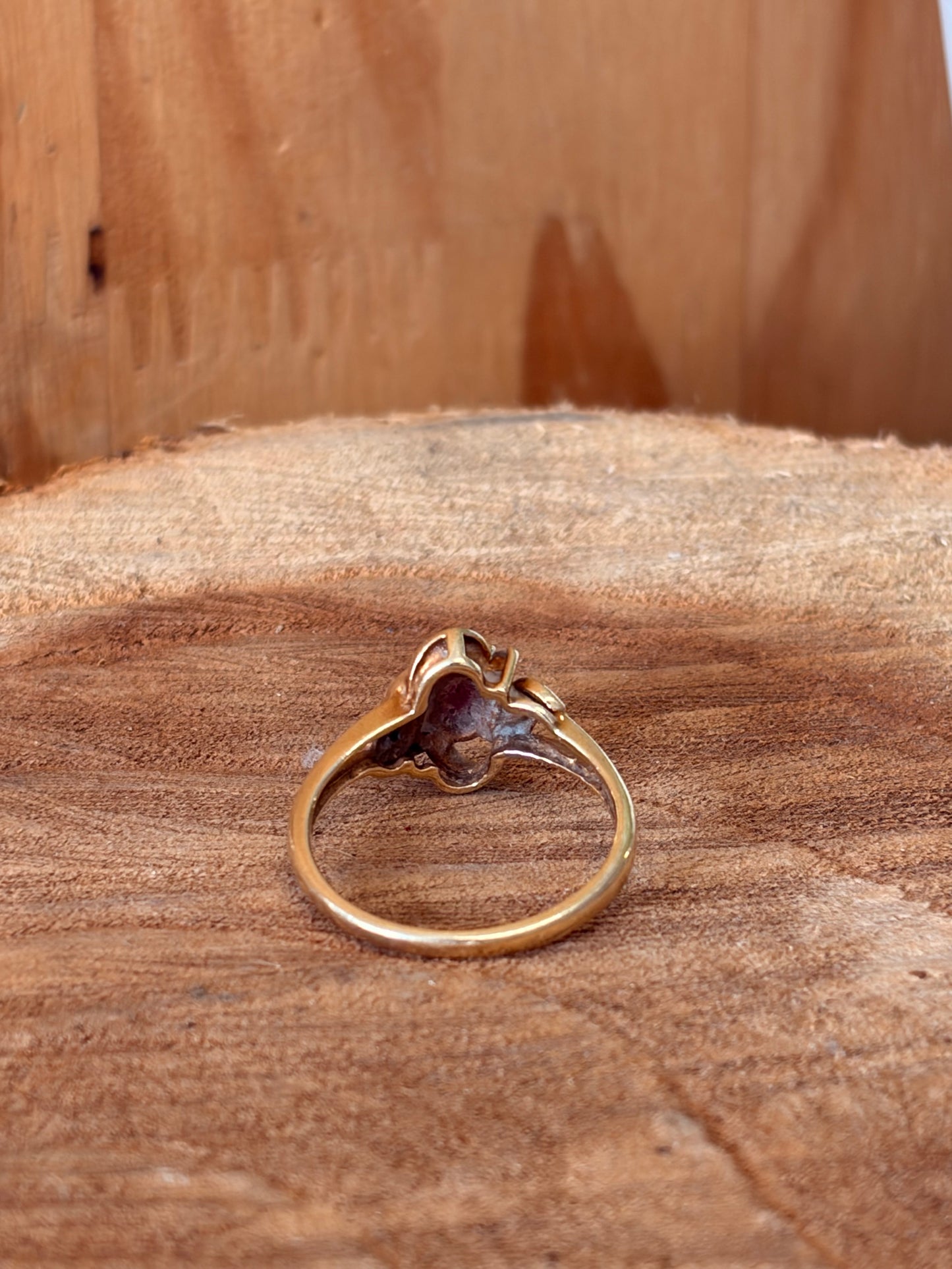 Vtg 10K Gold Ring : Size 6.75