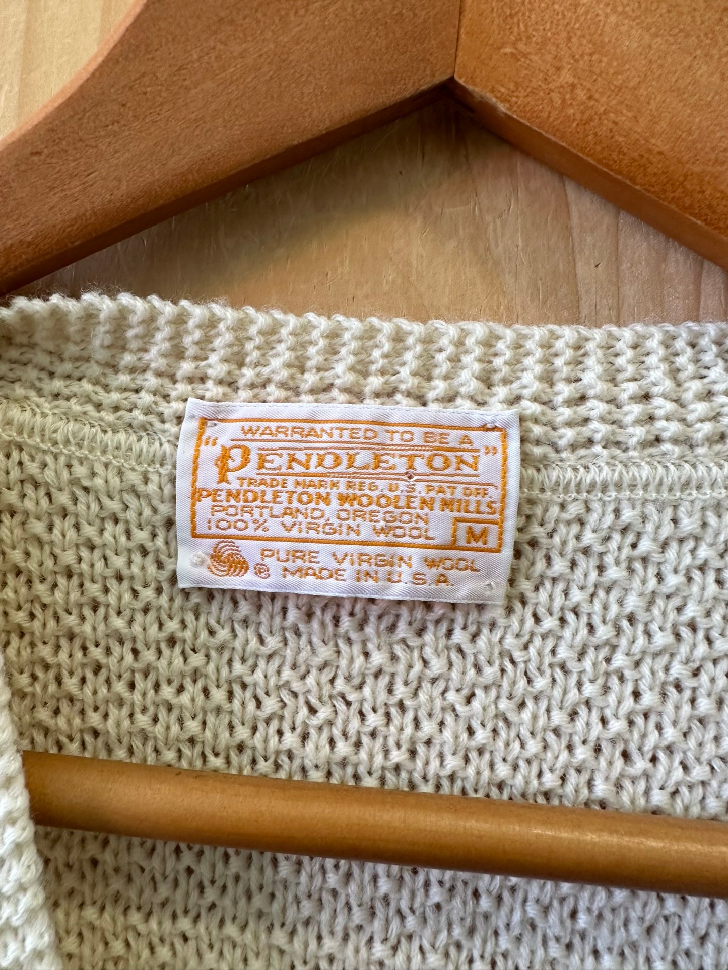 Vtg Pendleton Sweater Vest : M