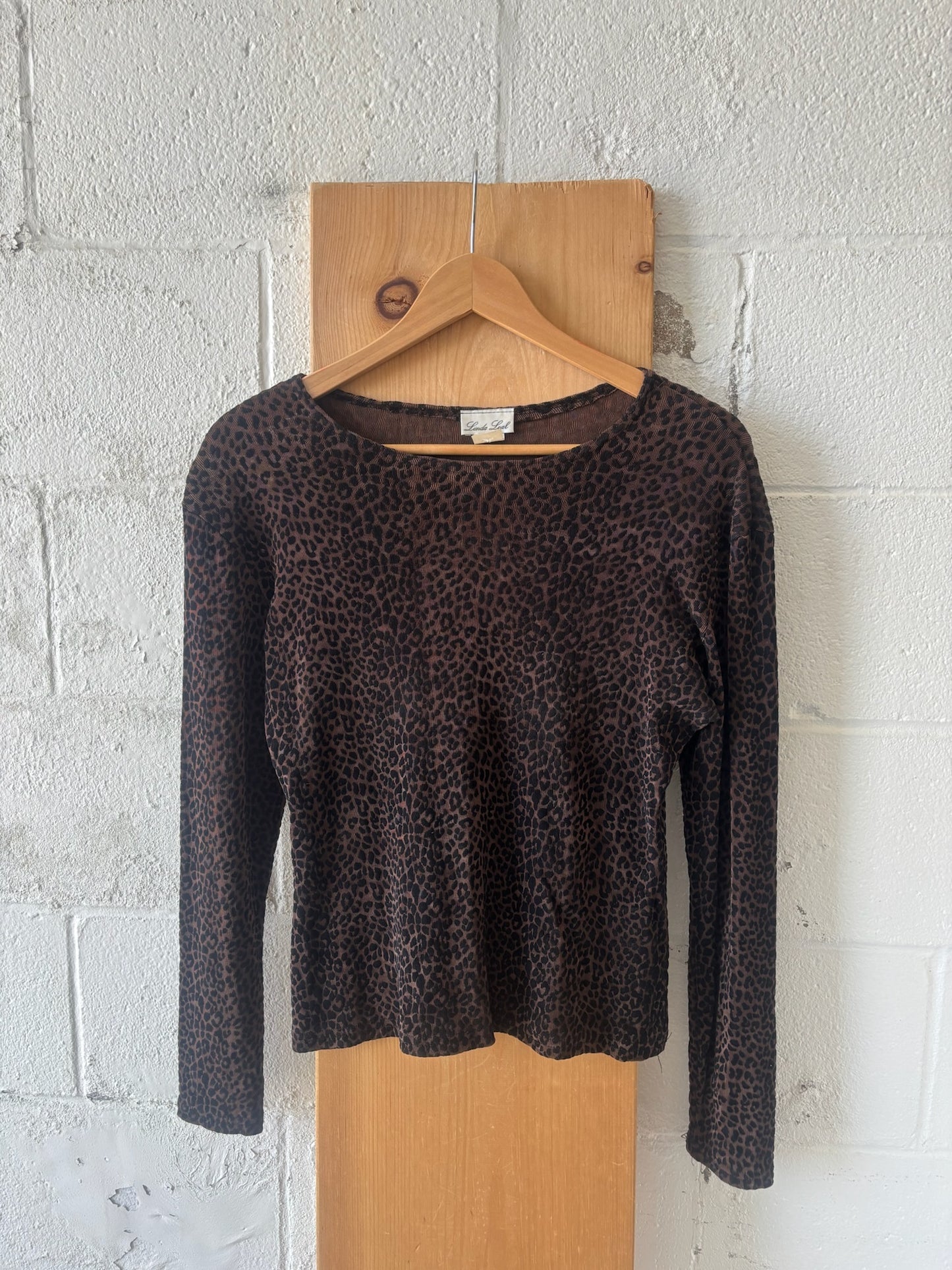 Vtg Leopard Top : M