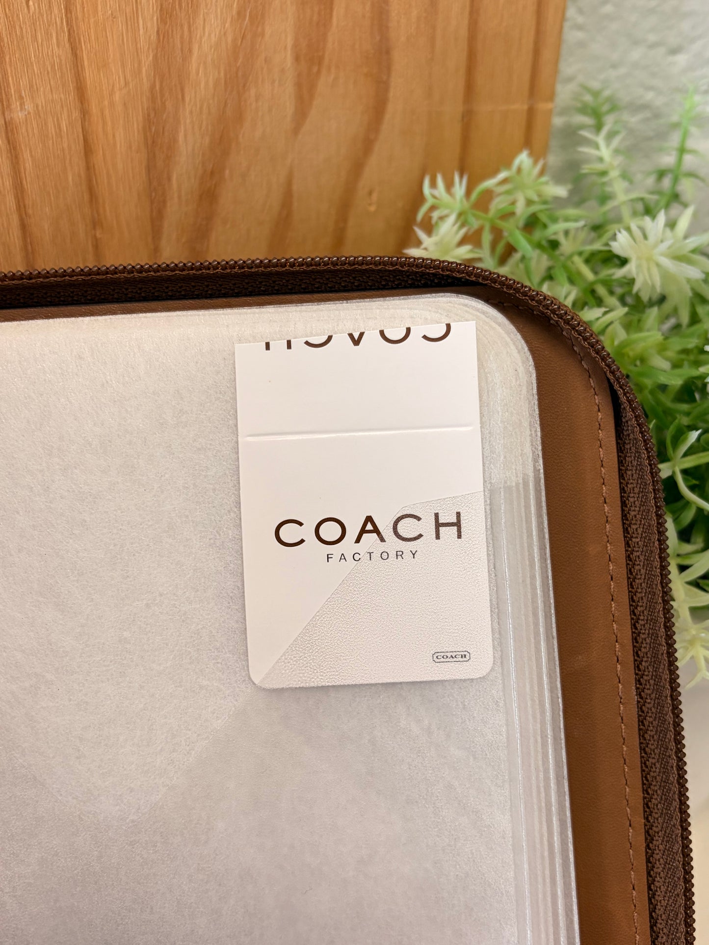 Vtg Coach Canvas CD Case