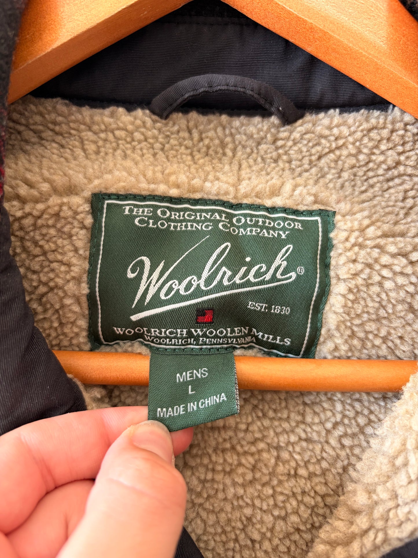Vtg Woolrich Sherpa Lined Shacket : L