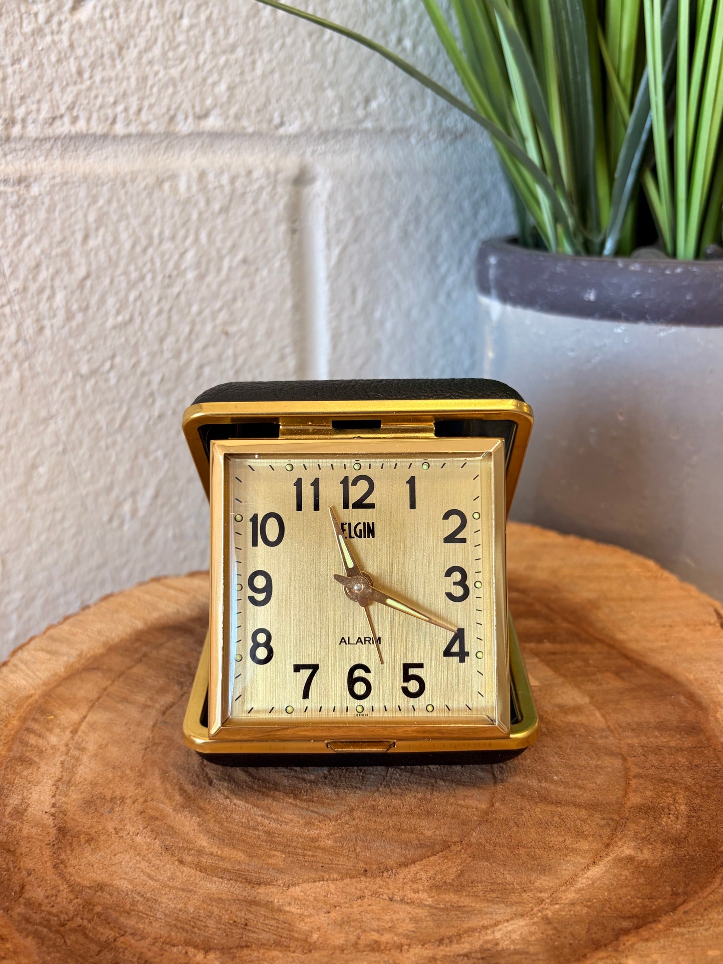 Vtg Elgin Travel Clock & Box (Local Pick Up Only - Untested)