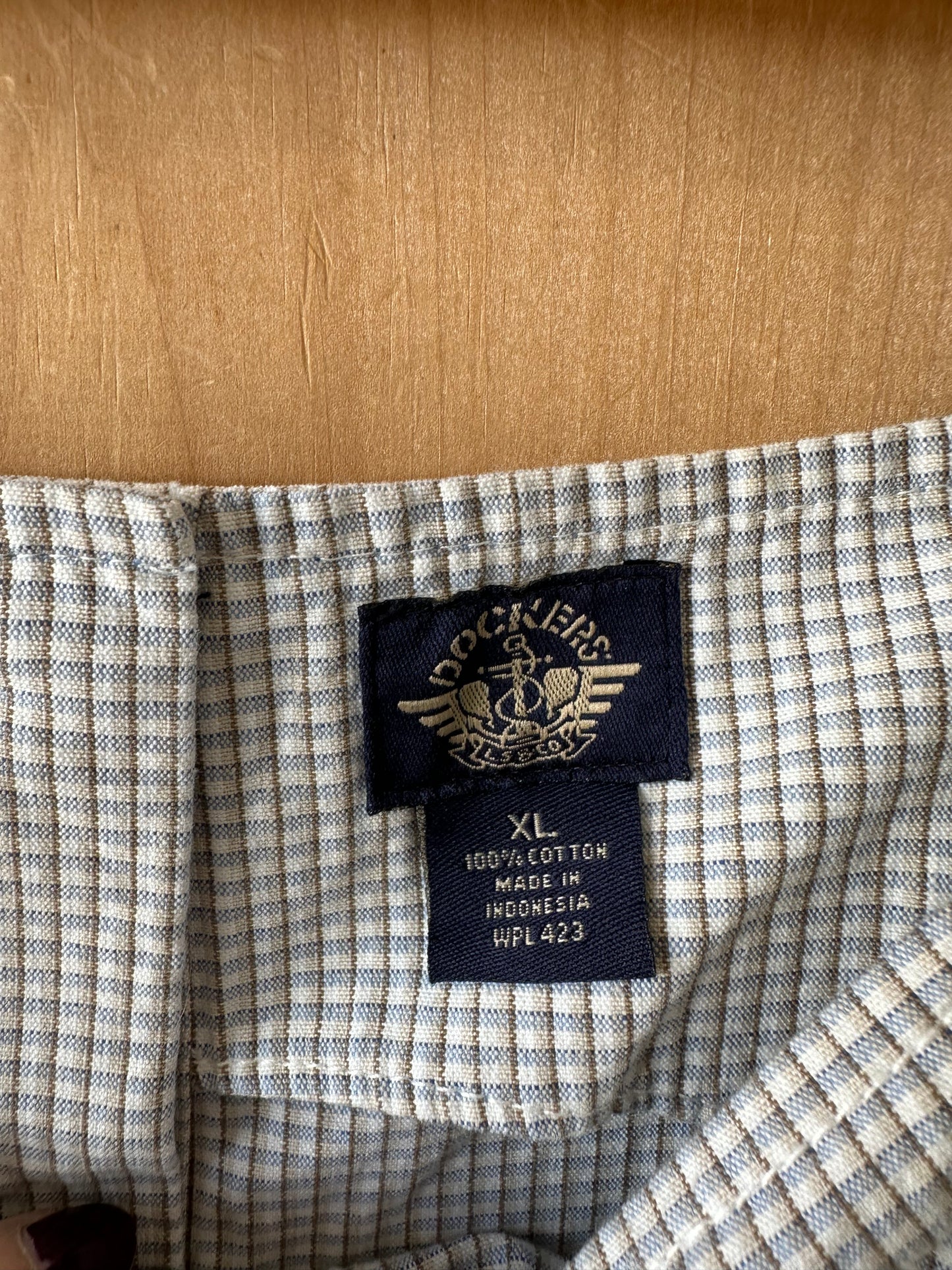 Vtg Checkered Jumper : XL
