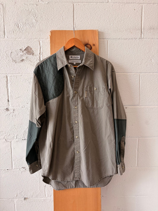 Khaki & Green Columbia Hunting Shirt : M