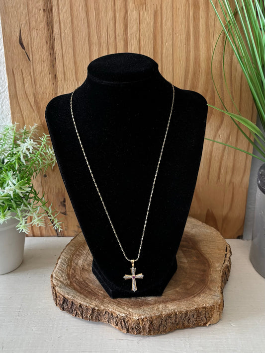 Gold Cross Necklace