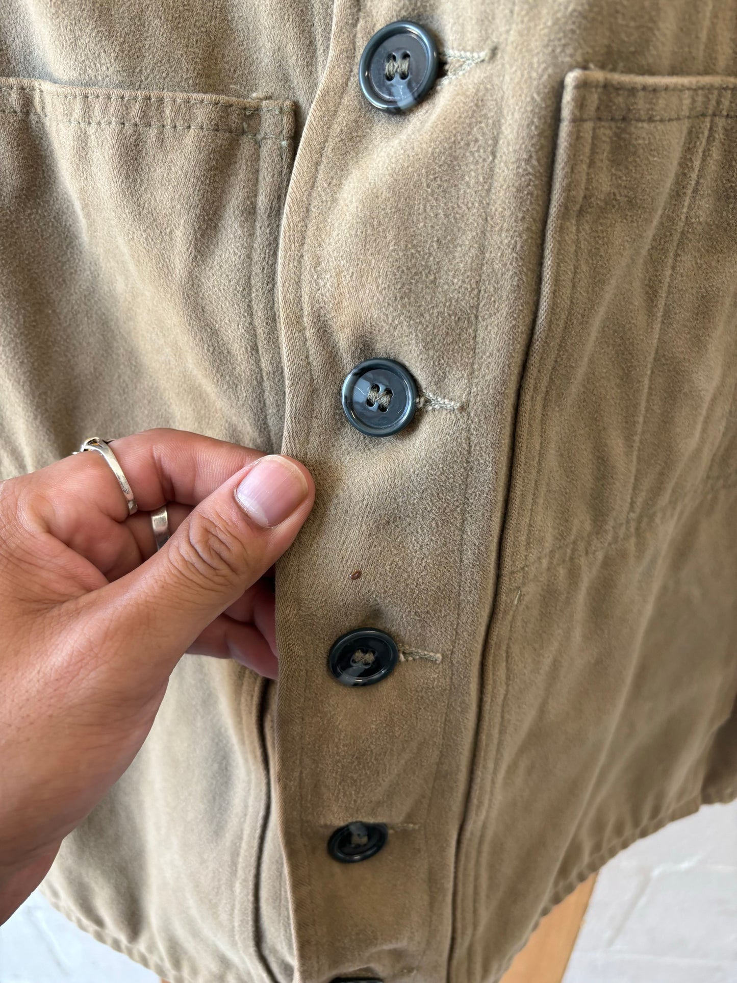 Vtg C.C. Filson Co. Tan Leather Vest : 44