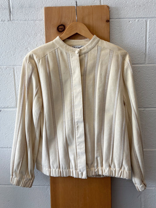 Vtg Cream Jacket : M