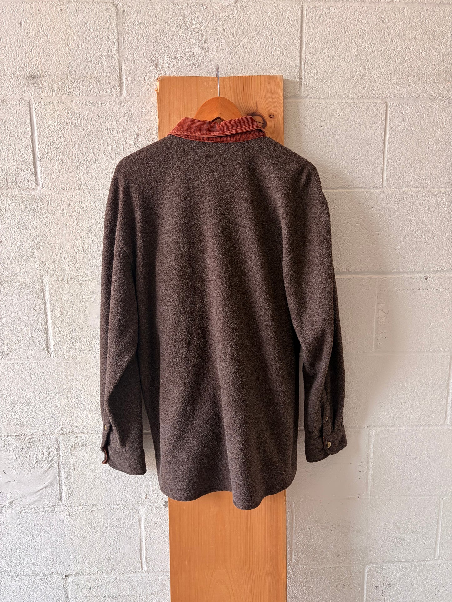 Vtg Collared Brown Shacket : M