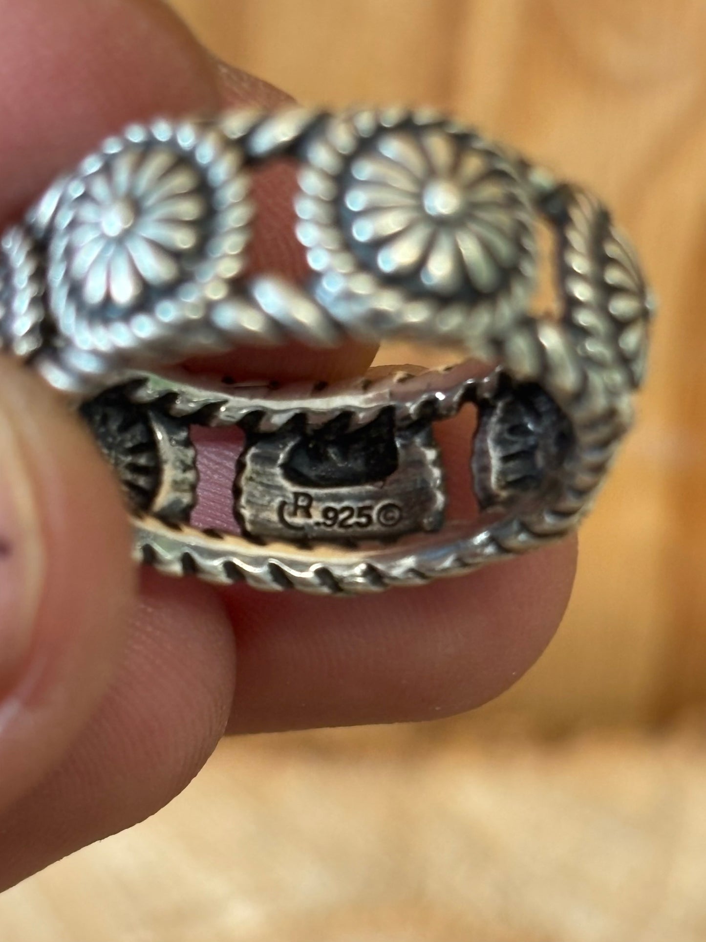 Sterling Silver Flower Ring : 8