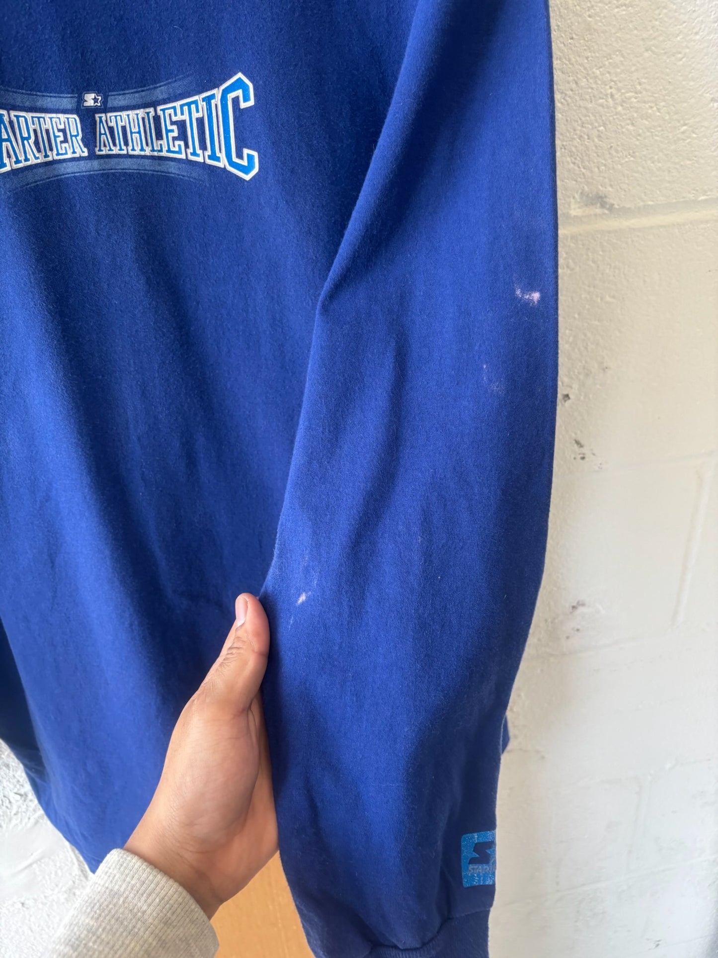 Vtg Blue Starter Long Sleeve : S