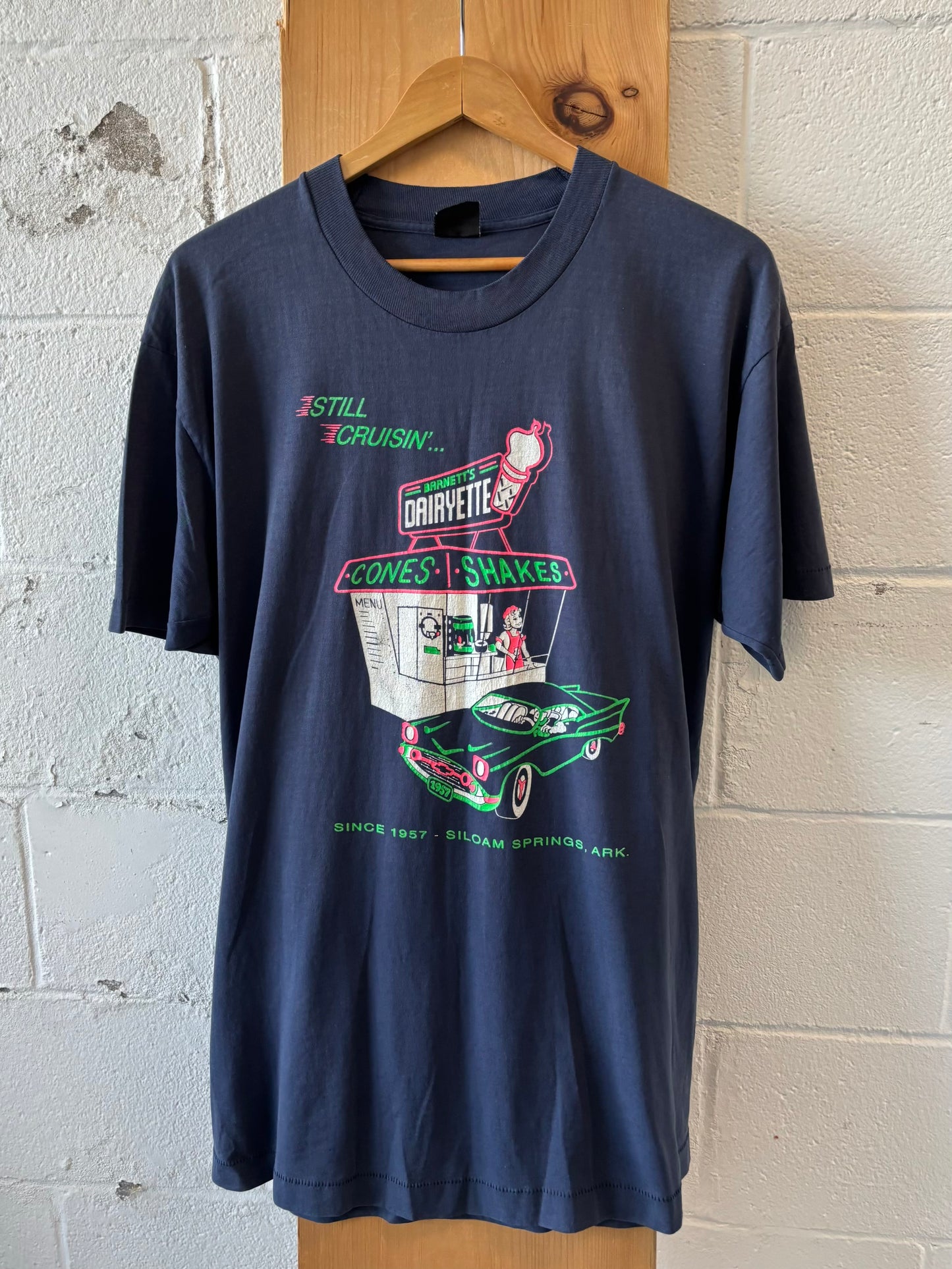 Vtg Single Stitch Ice Cream Tee : XL