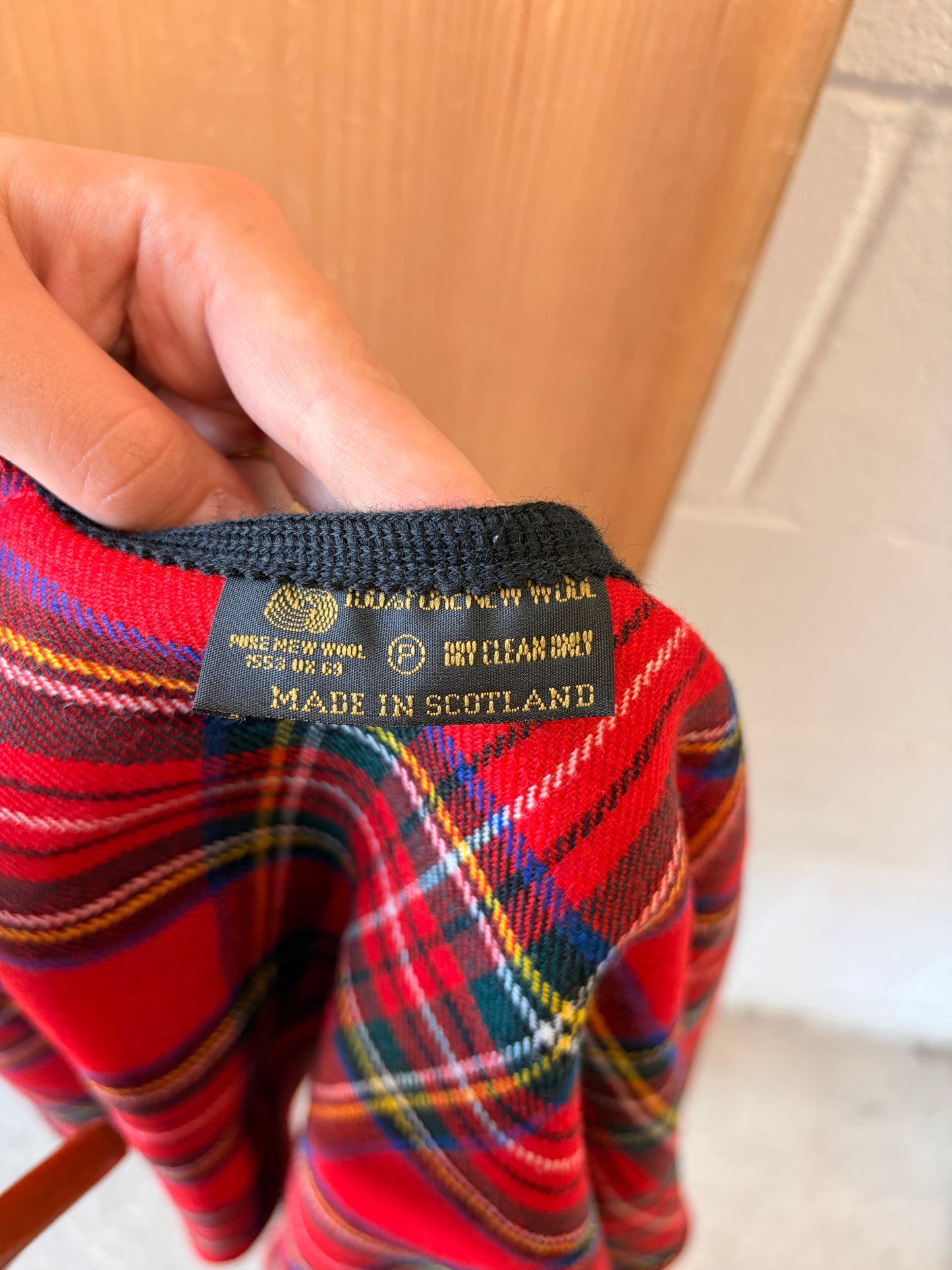Vtg Scottish Wool Cape : OS