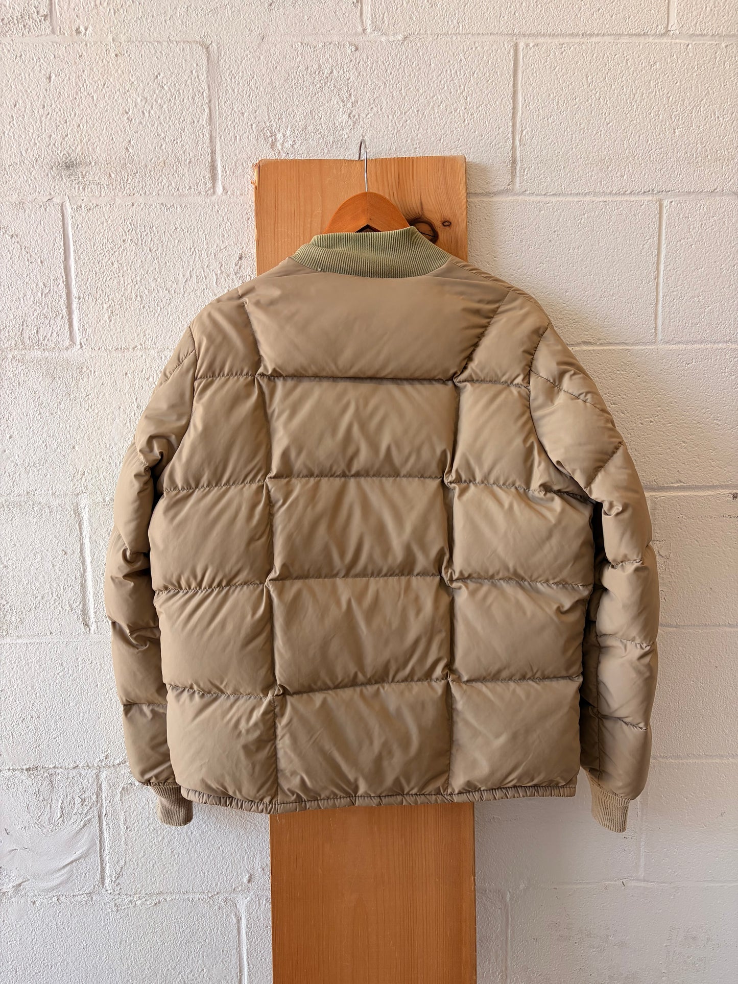 Vtg Walls Tan Puffer Coat : L
