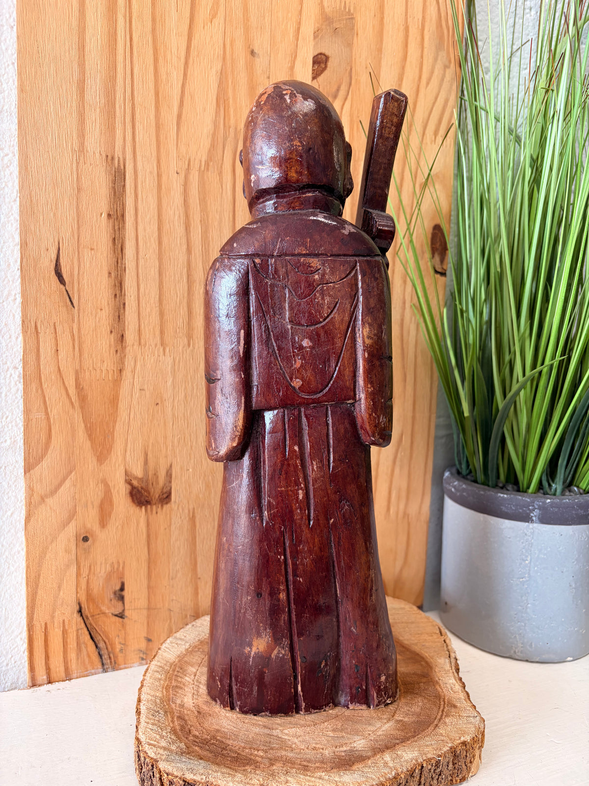 Vtg Wooden Carved Wise Man Figure (Local Pick Up Only)