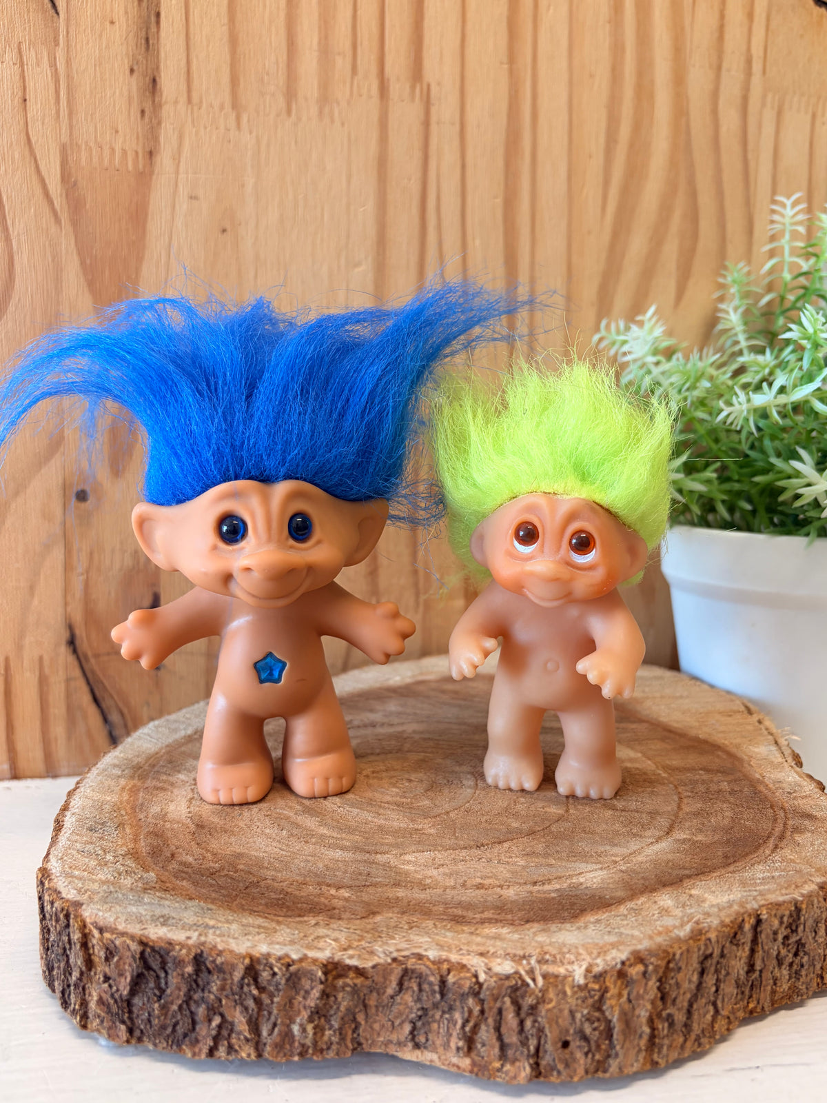 Vtg Pair of Trolls