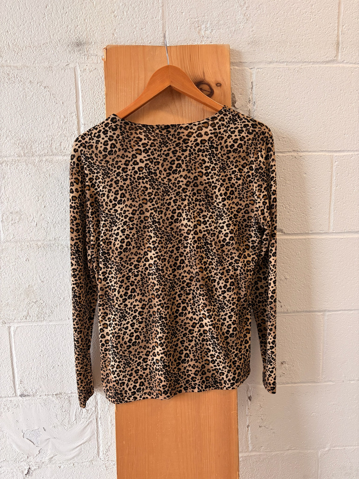 Vtg Slinky Leopard Top : M/L