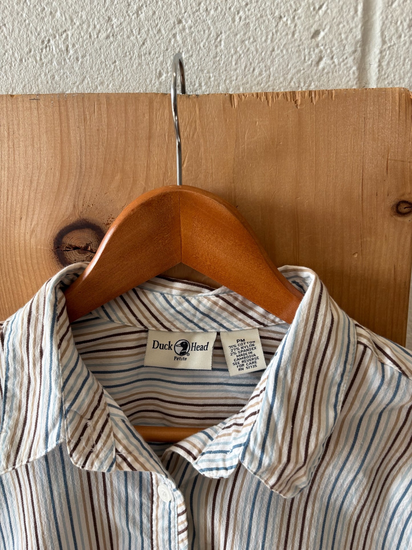 Wms Striped Button Up : PM