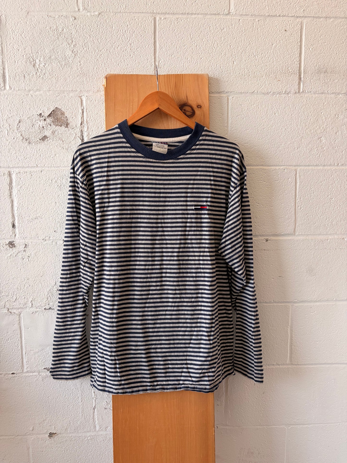 Vtg Striped Tommy Long Sleeve : L