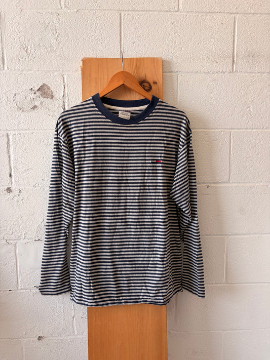 Vtg Striped Tommy Long Sleeve : L