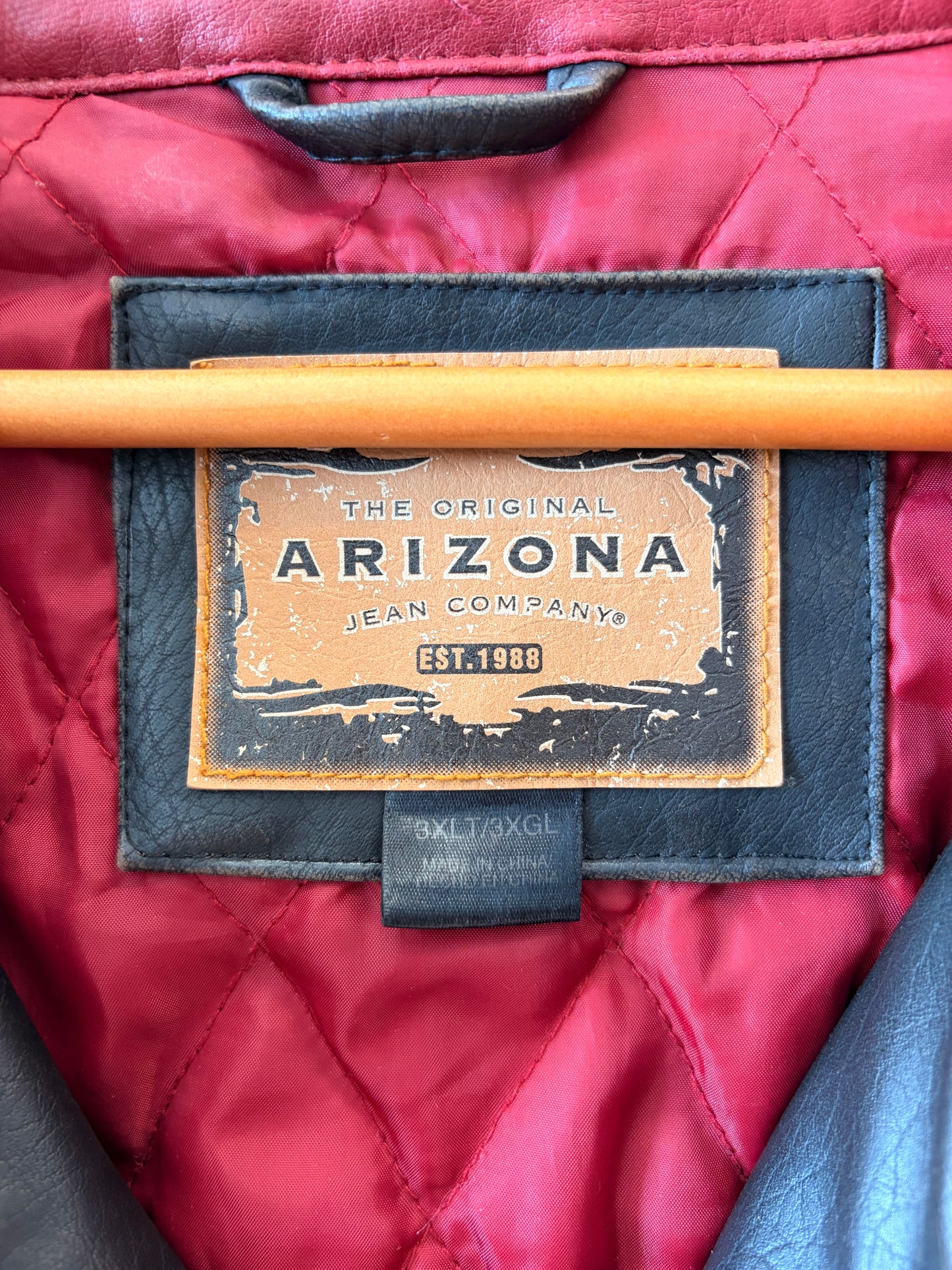 Arizona Faux Leather Biker Jacket : 3XLT (Local Pick Up Only)