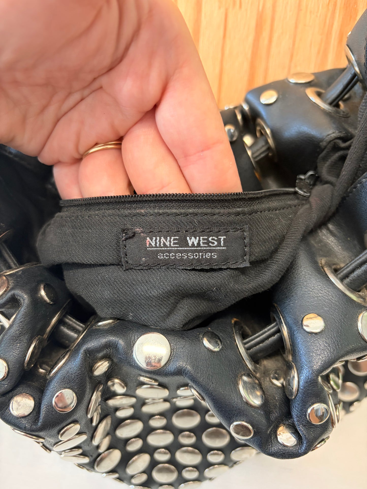 Nine West Studded Hobo Purse