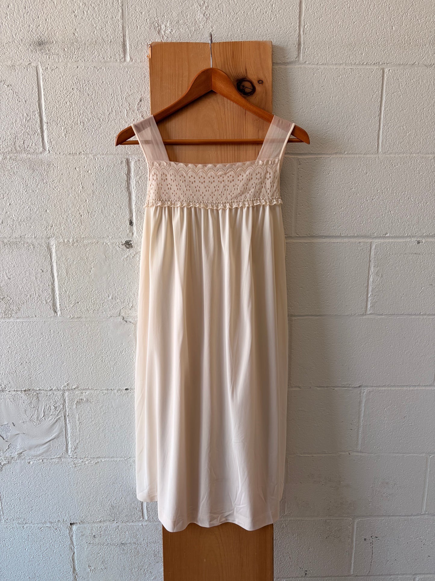 Vtg Blush Slip Dress : L