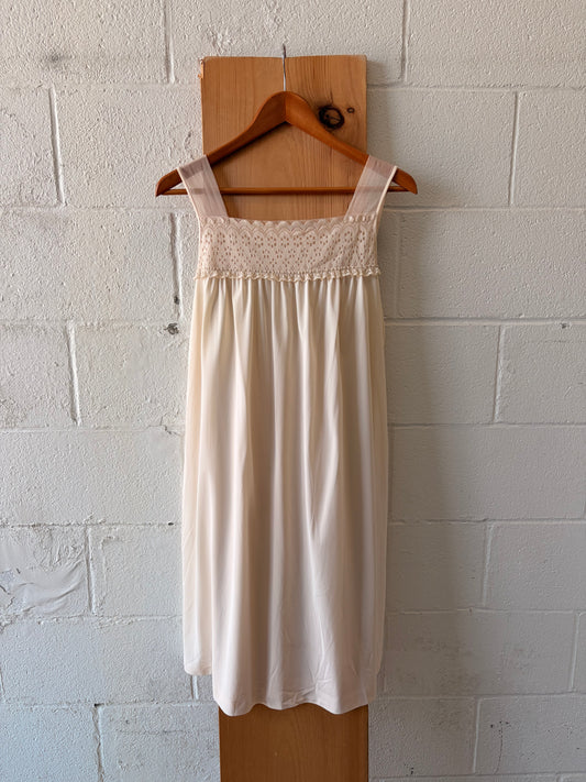 Vtg Blush Slip Dress : L