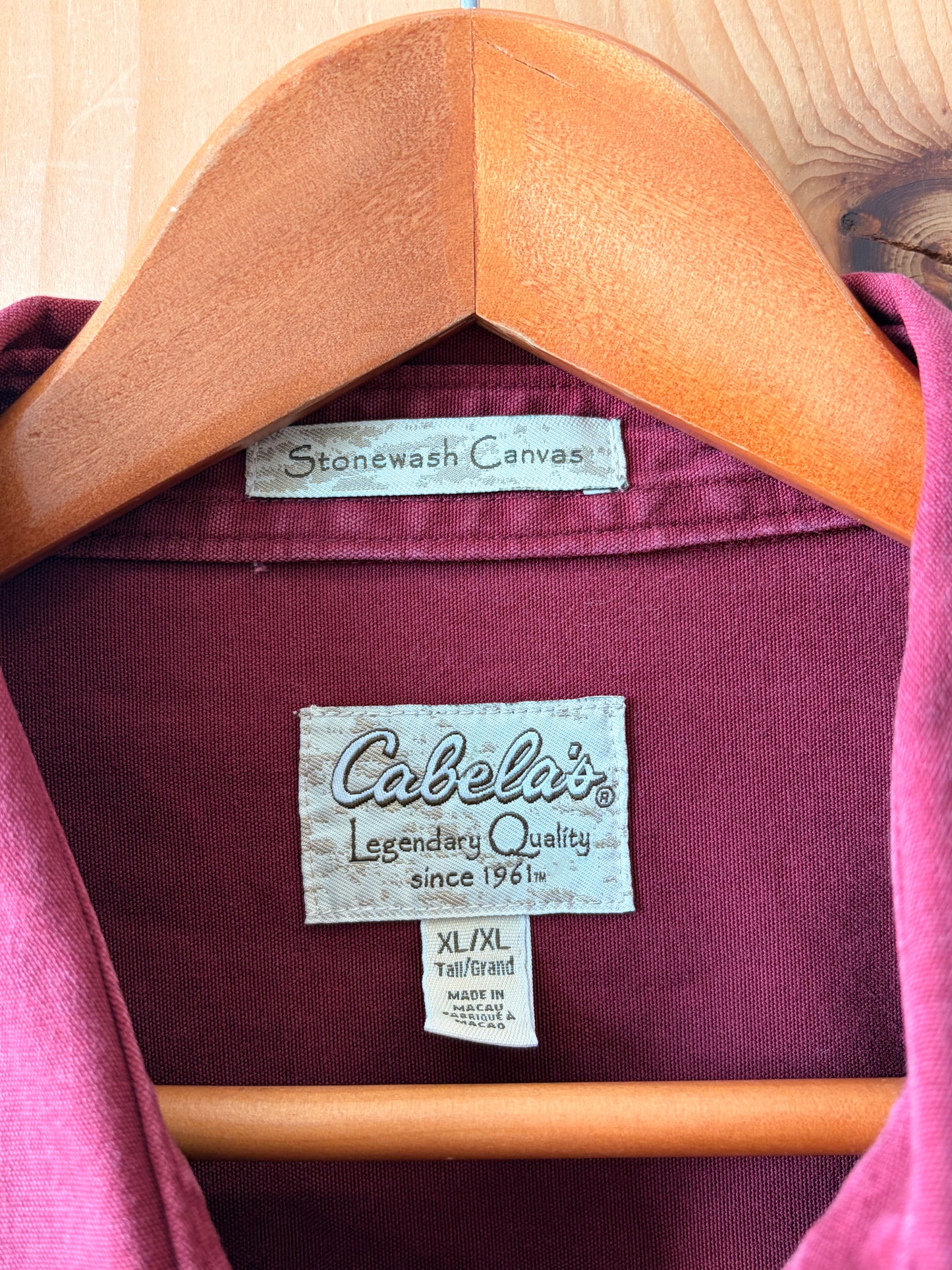 Dark Red Cabela’s Button Down : XLT