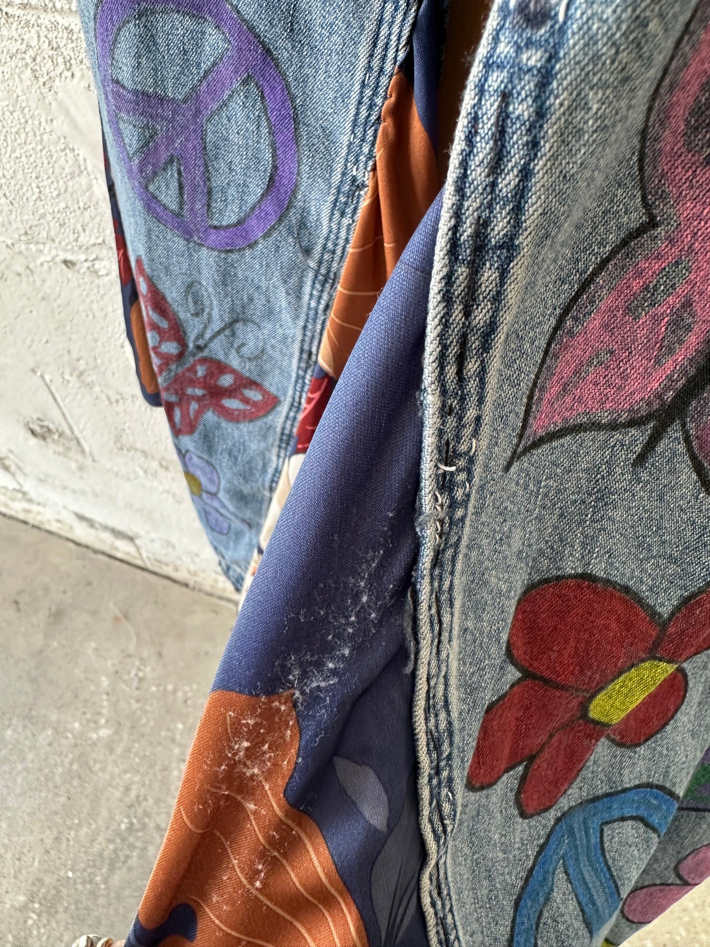 Reworked Flower Power Jeans : 6
