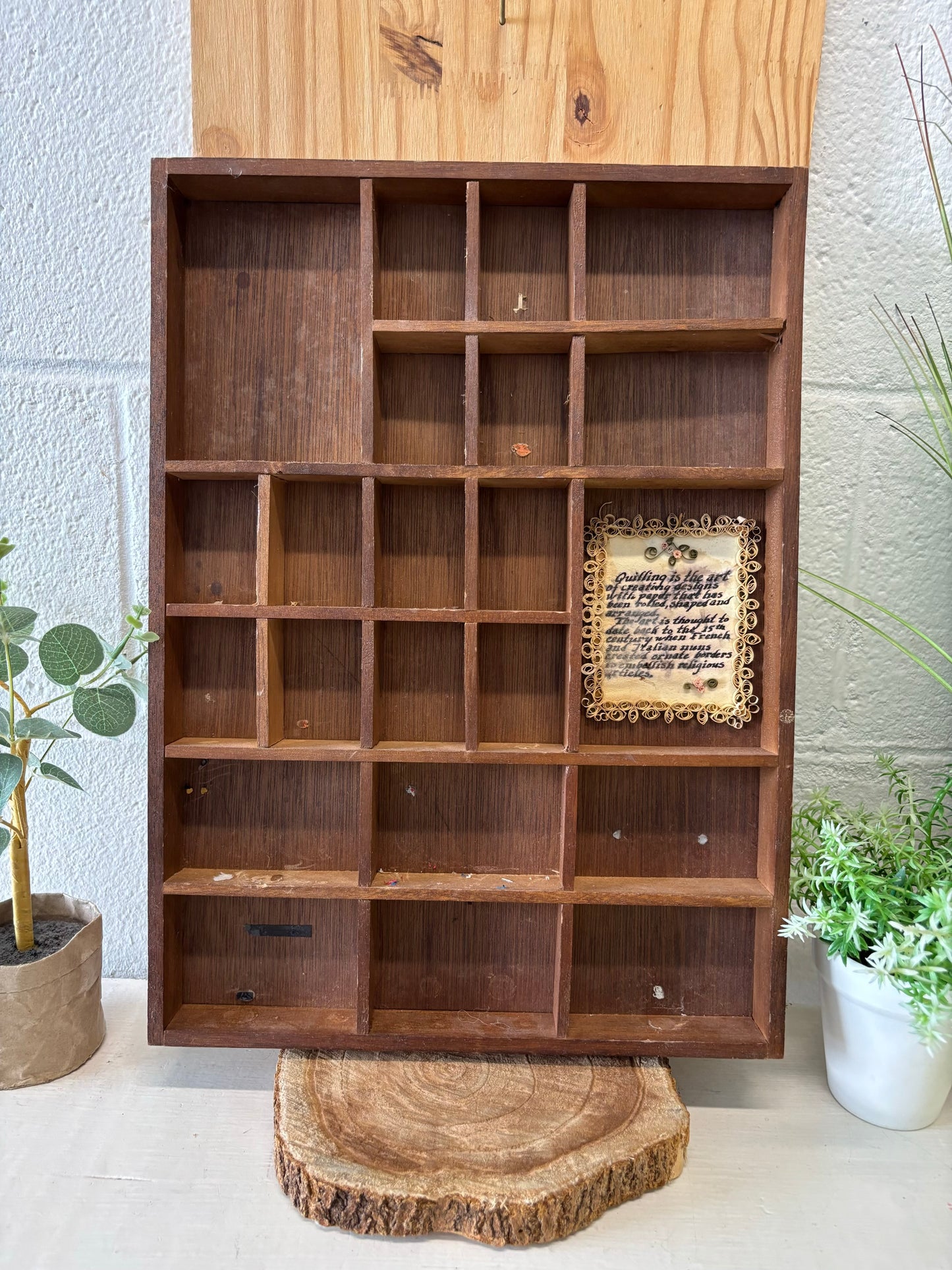 Vtg Trinket Wall Hanging (Local Pickup Only - As Is)