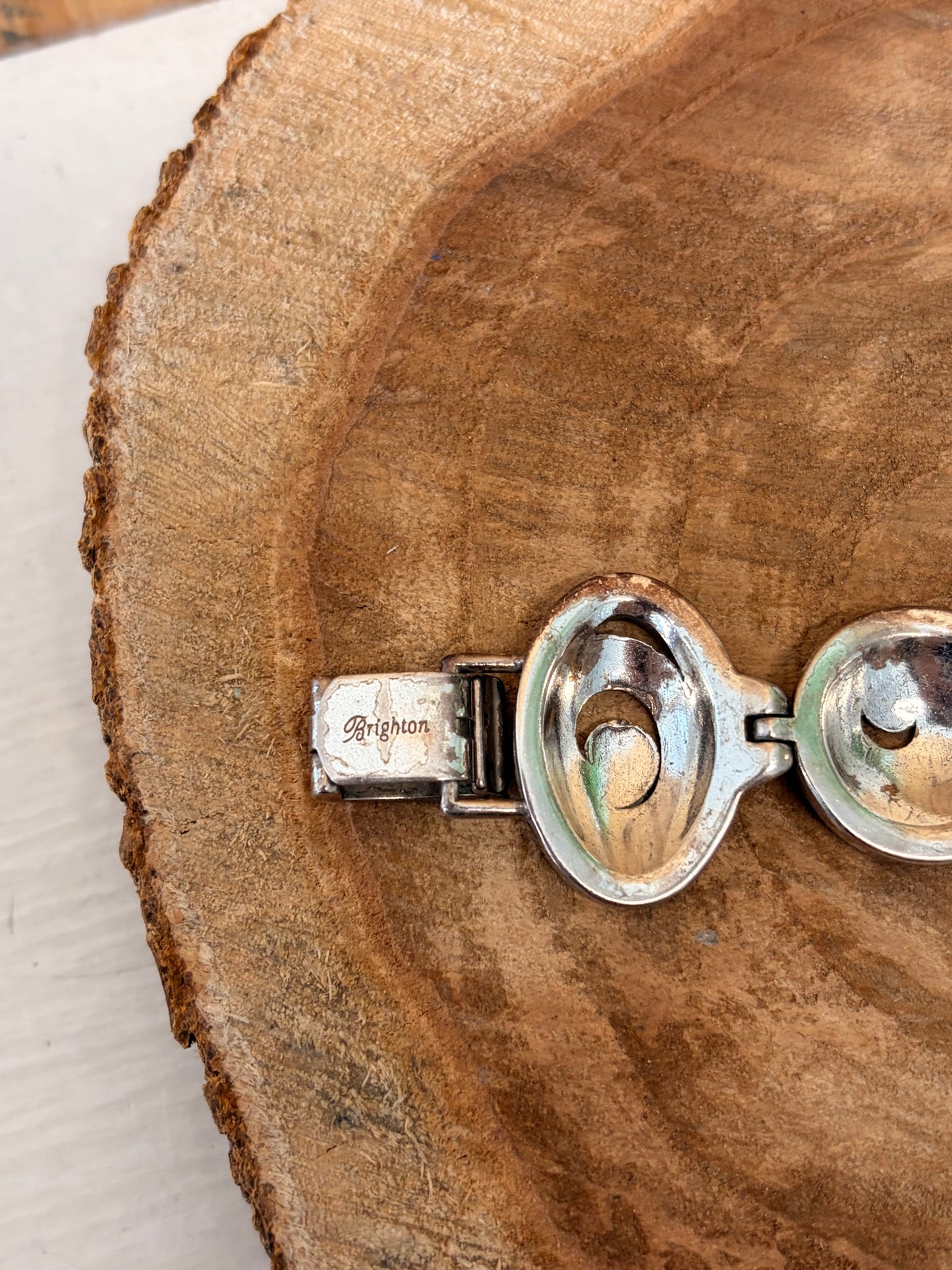 Brighton Silver Tone Swirl Bracelet
