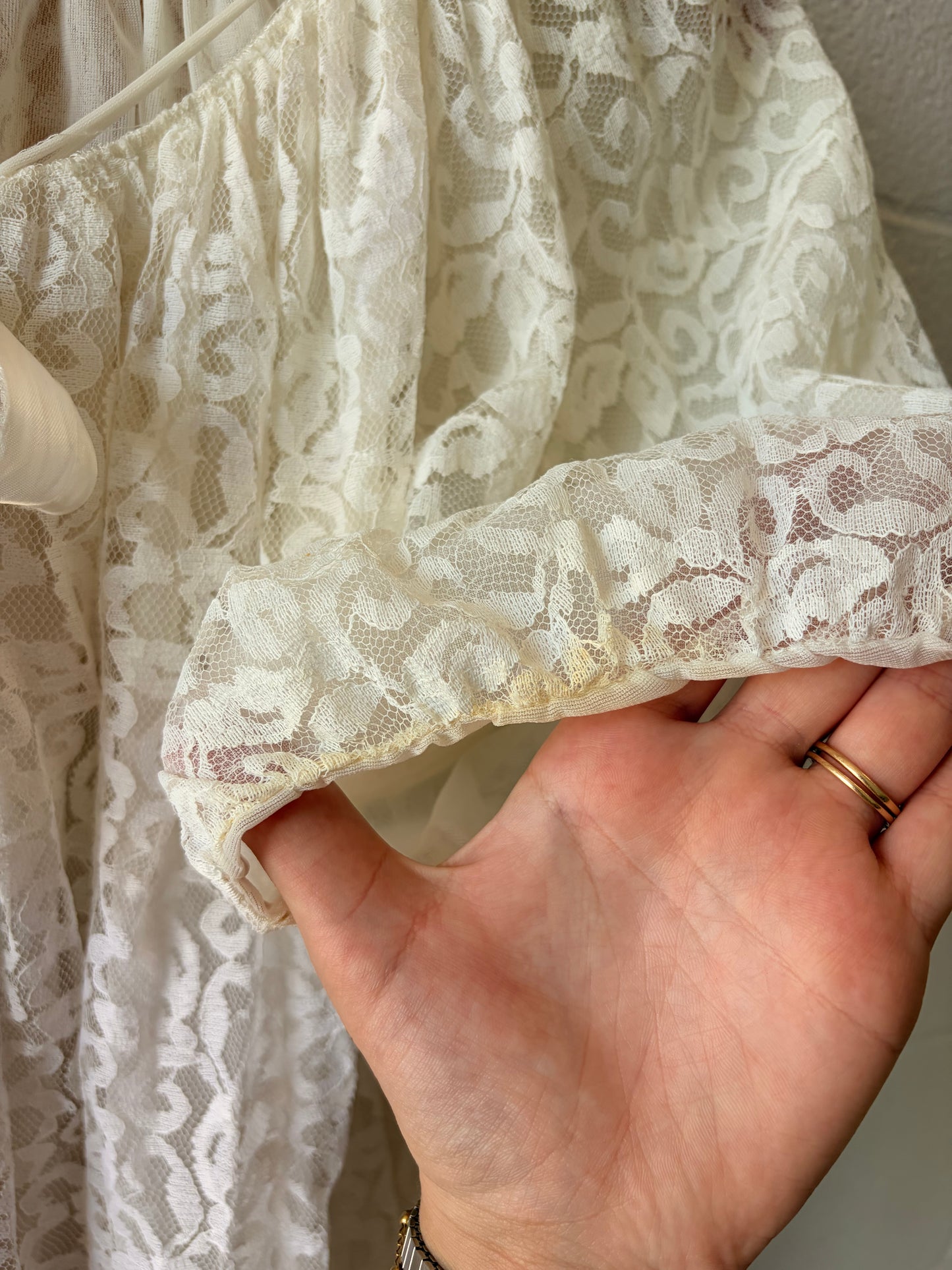 Lace Babydoll Night Jacket : M