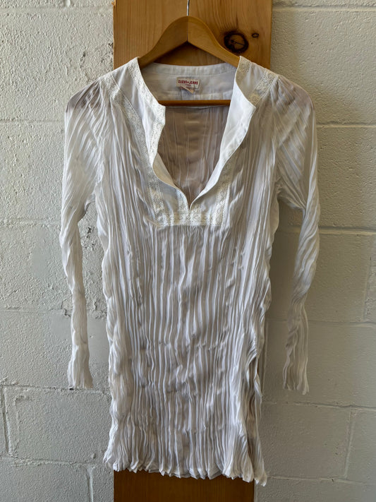 Semi Sheer Guess Jeans Long Sleeve : XS