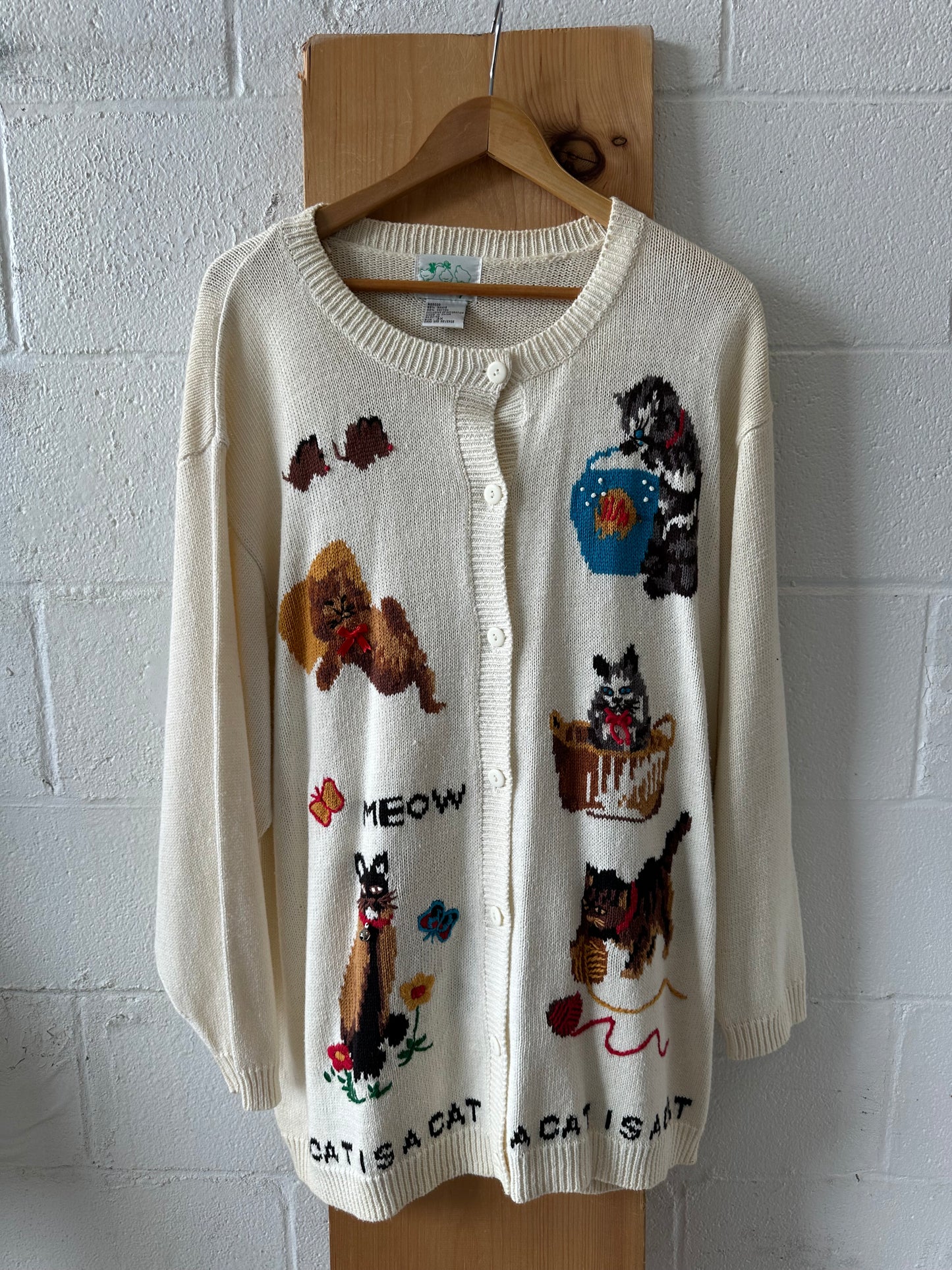 A Cat Is A Cat Cardigan : 3X