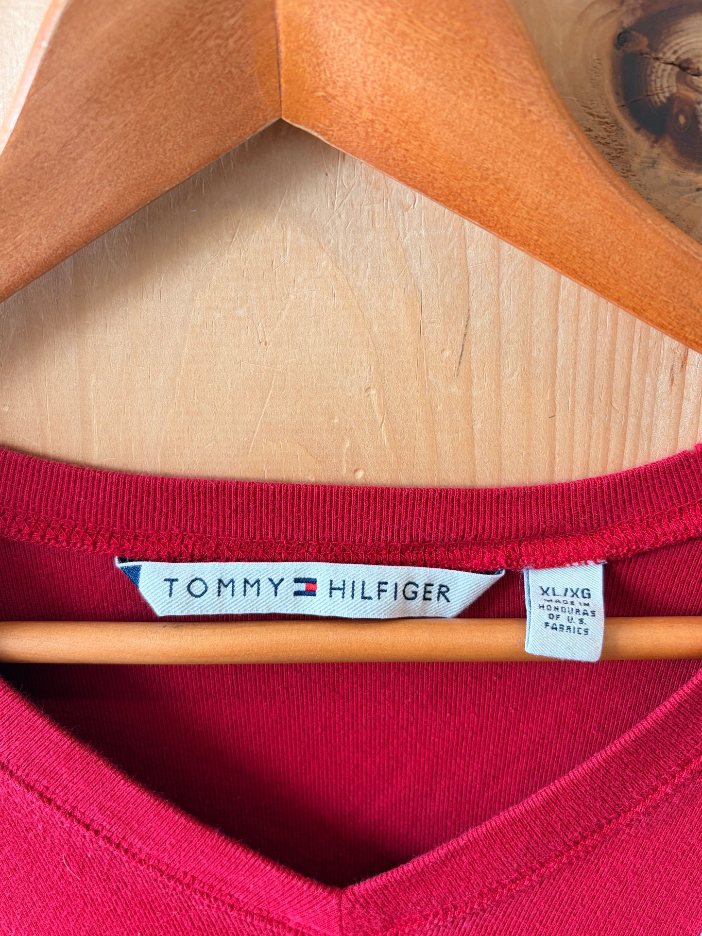 Long Sleeve Tommy V-Neck : XL
