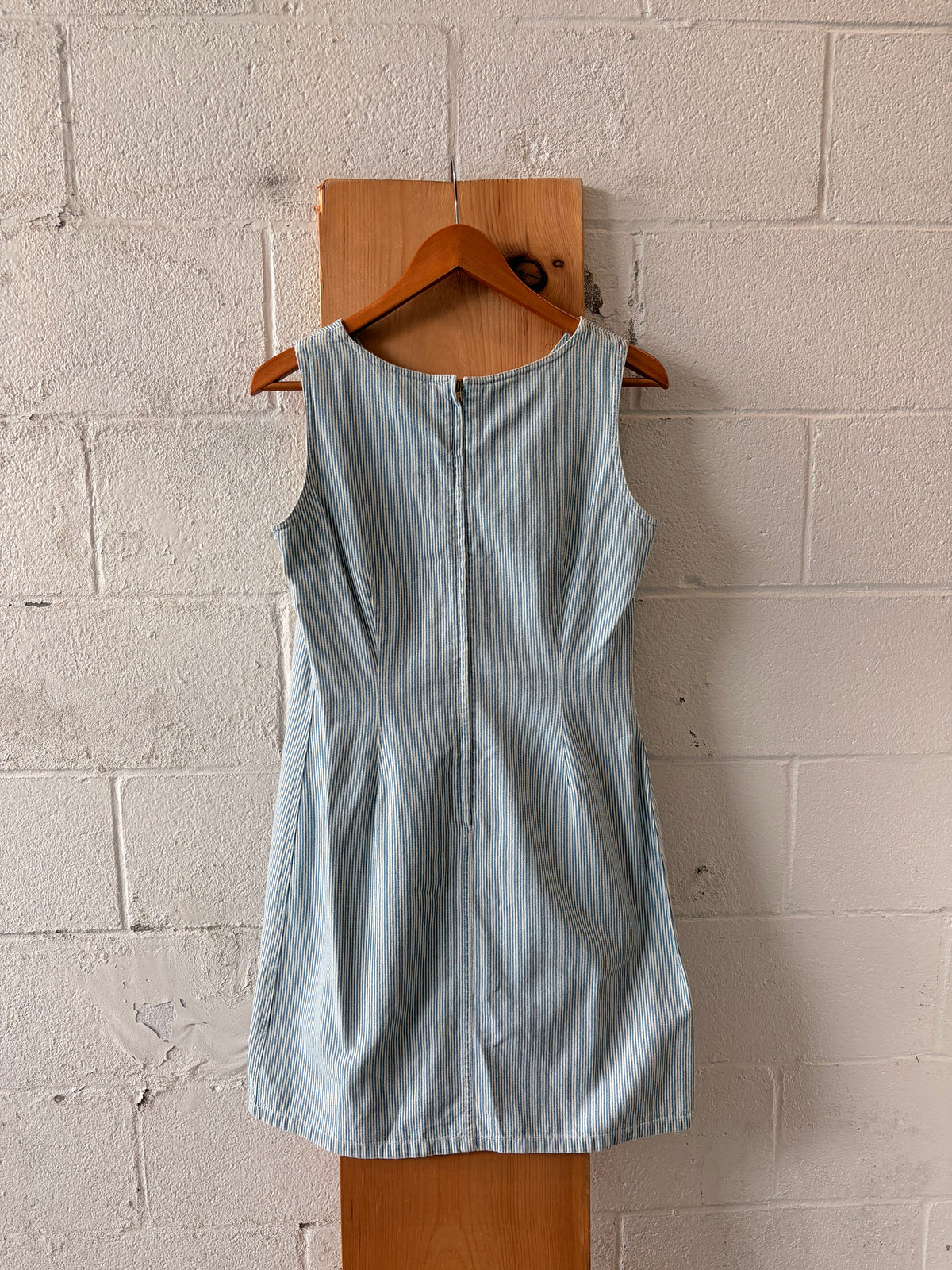 Vtg Blue & White Pinstripe Dress : 6