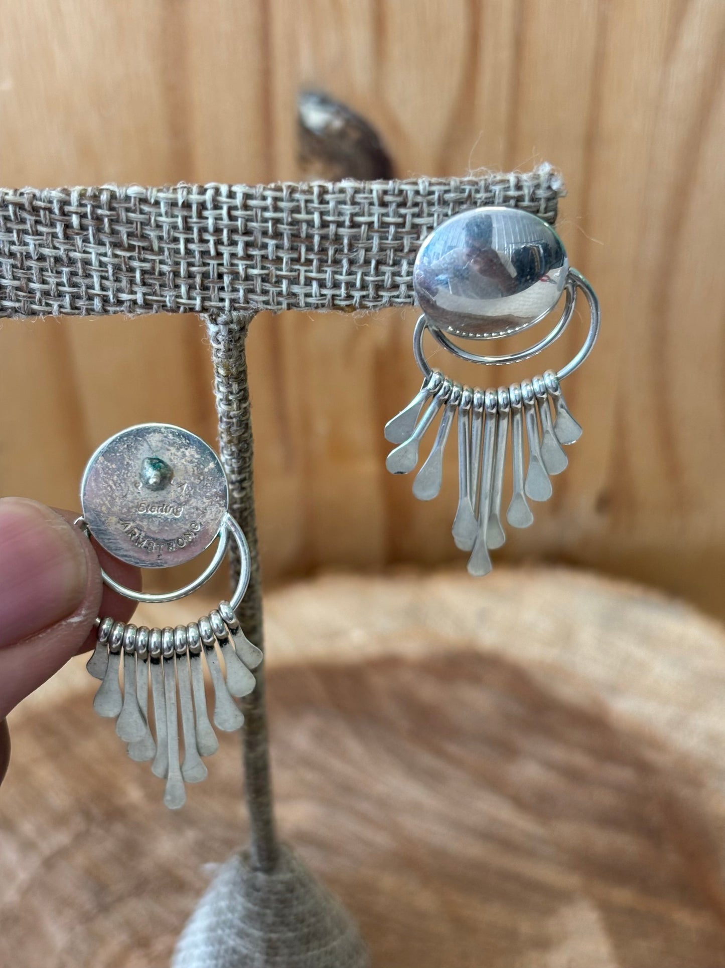 Sterling Silver Chandelier Dangle Earrings