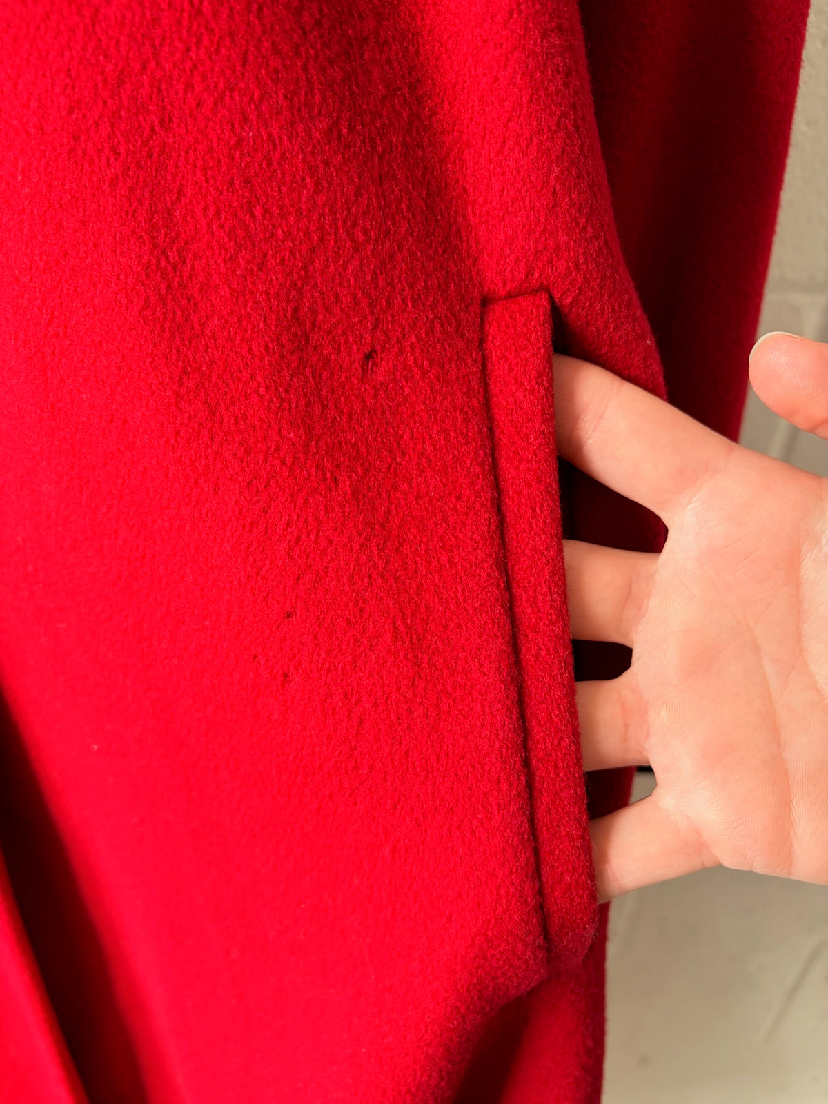 Vtg Long Red Wool Ralph Lauren Coat (As Is) : 6 (Local Pick Up Only)