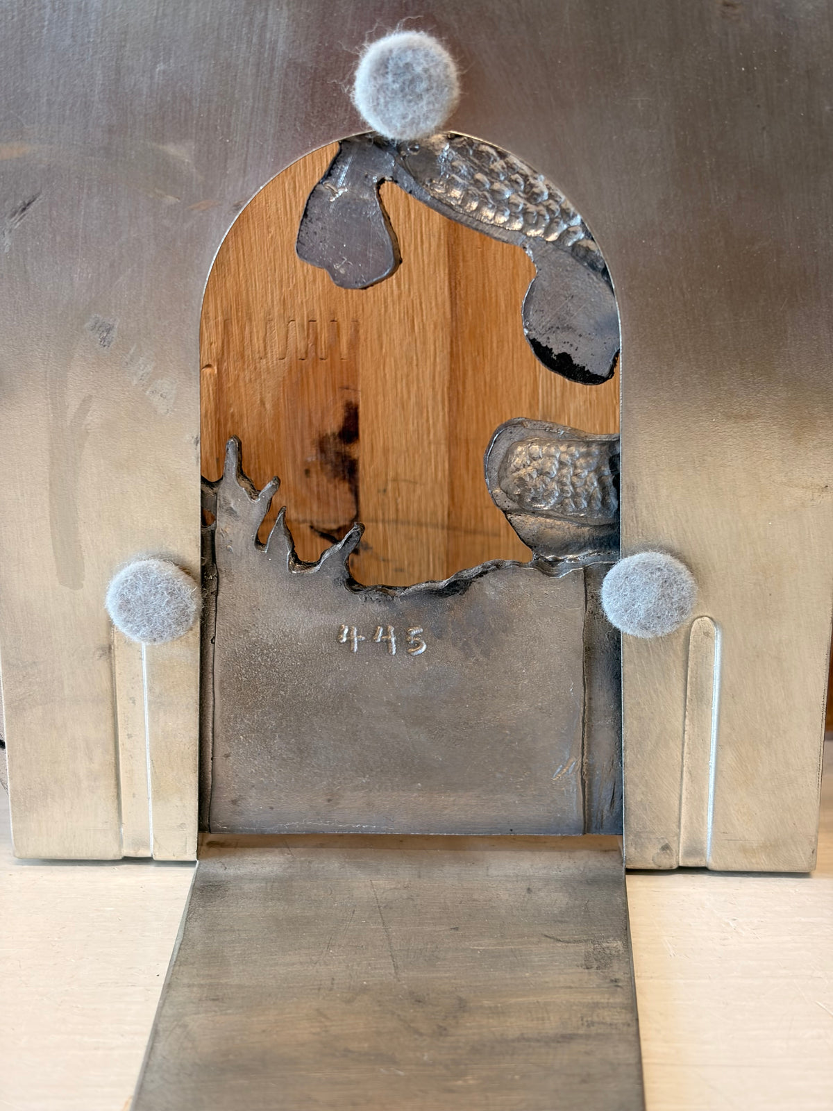 Vtg Large Mouth Bass Pewter Book Ends (Local Pick Up Only)