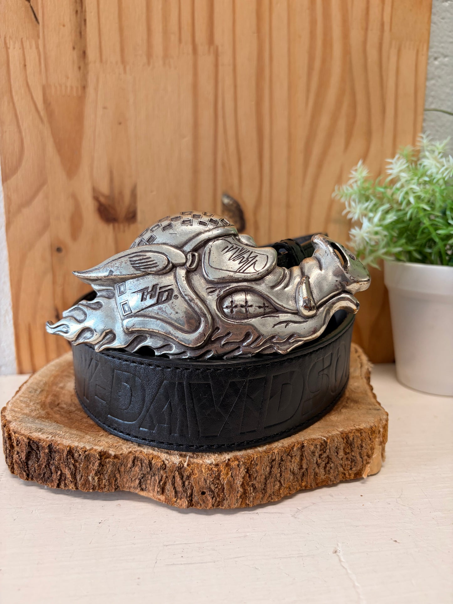 ‘05 Harley Davidson Hog Leather Belt : 34