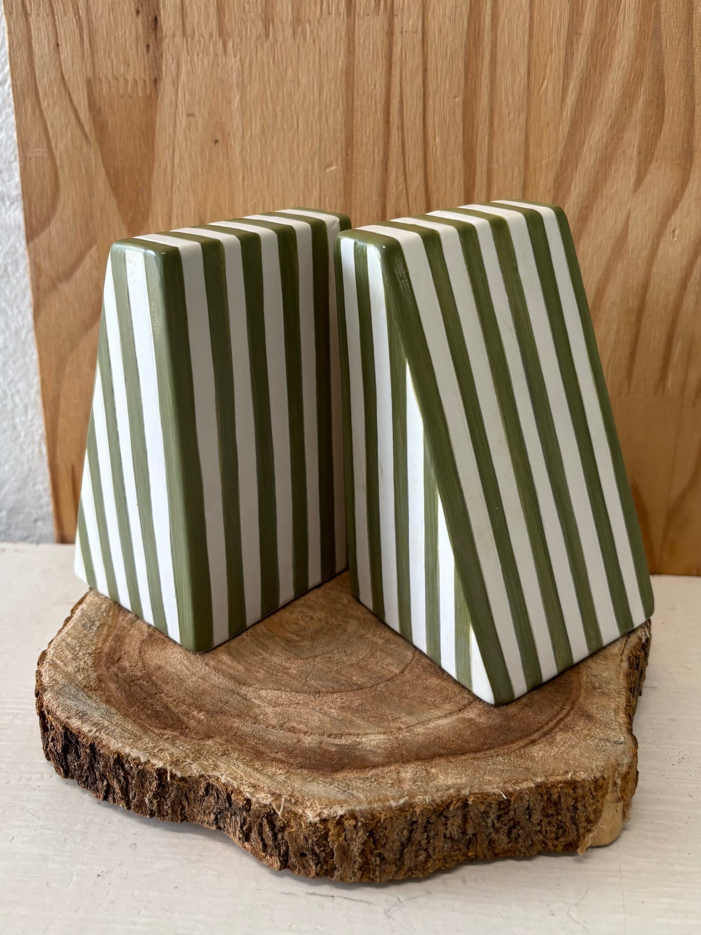 Striped Bookends (Local Pickup Only)