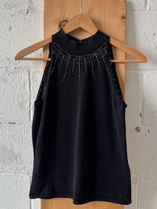 Black Halter Tank : S/M