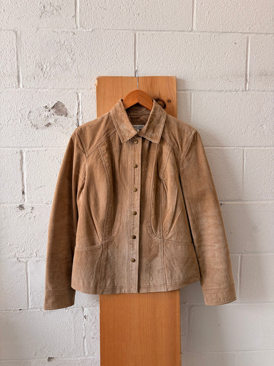 Tan Leather Jacket : M