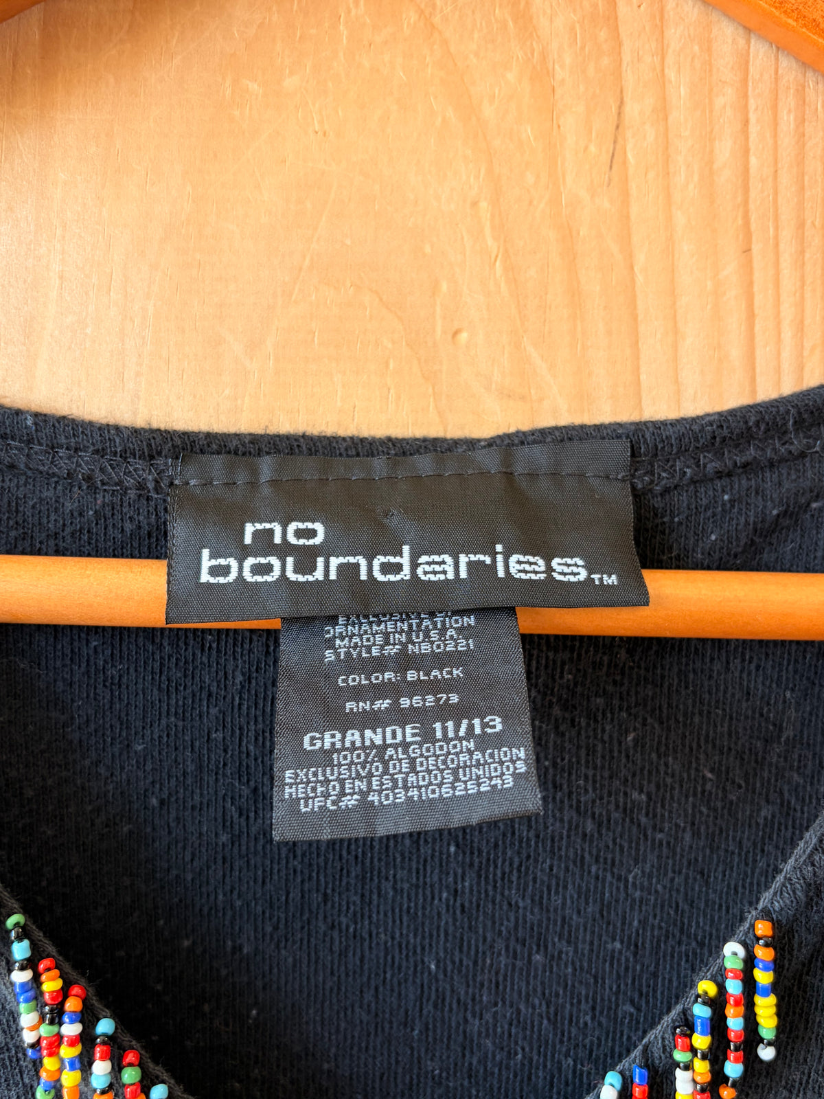 Vtg NoBo Beaded Neckline Tank : Juniors L