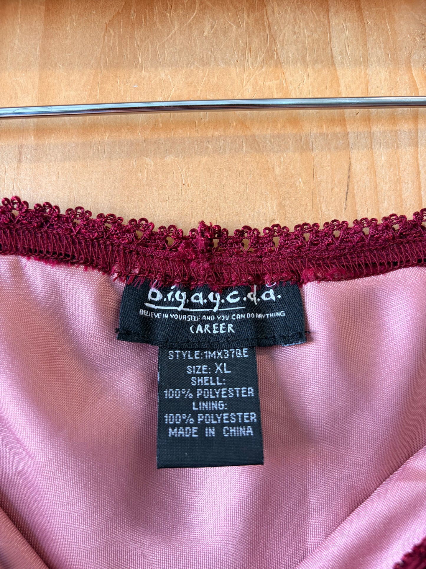 Velvet Floral Midi Skirt : XL