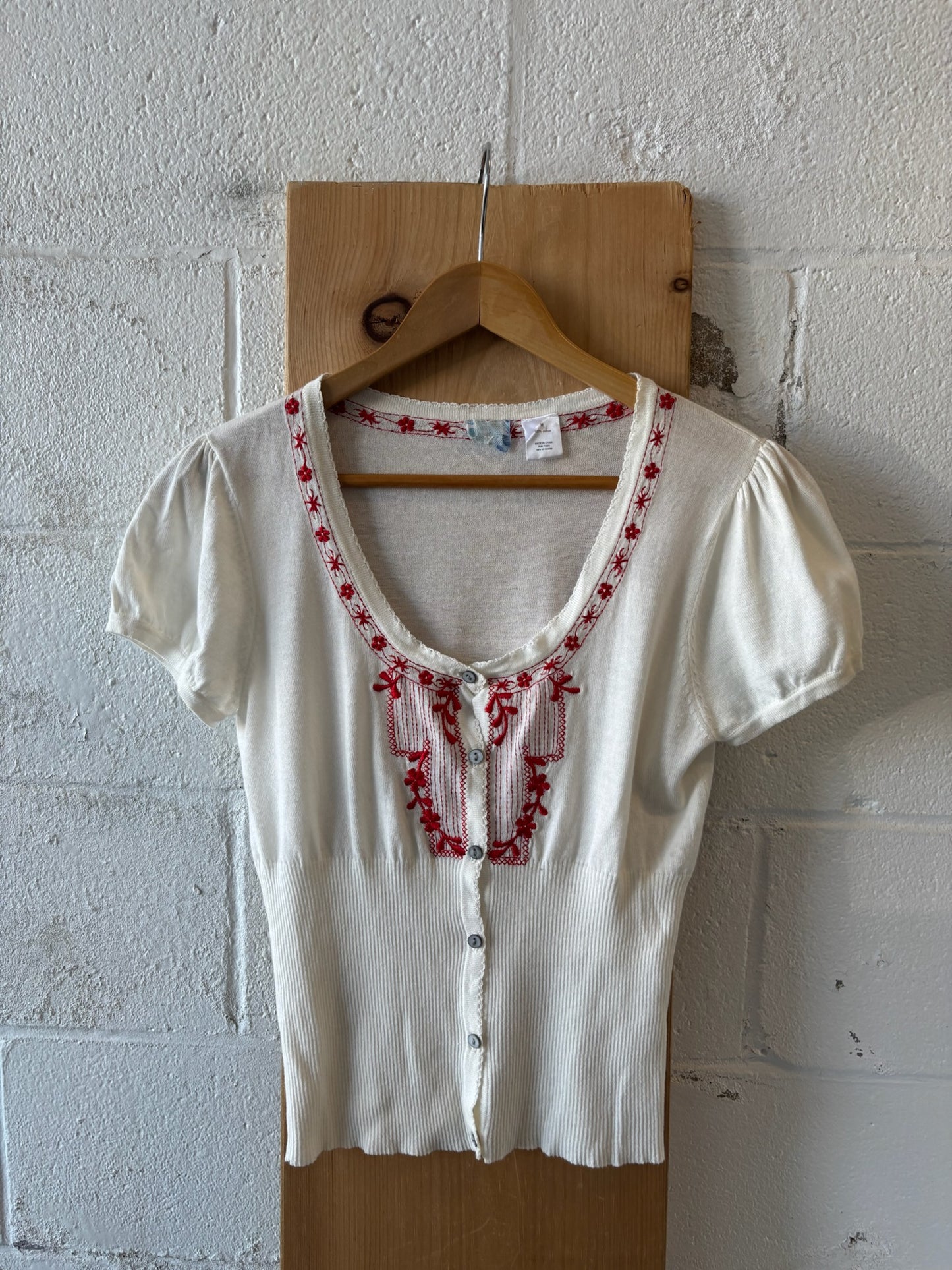 Cotton Peasant Top : M