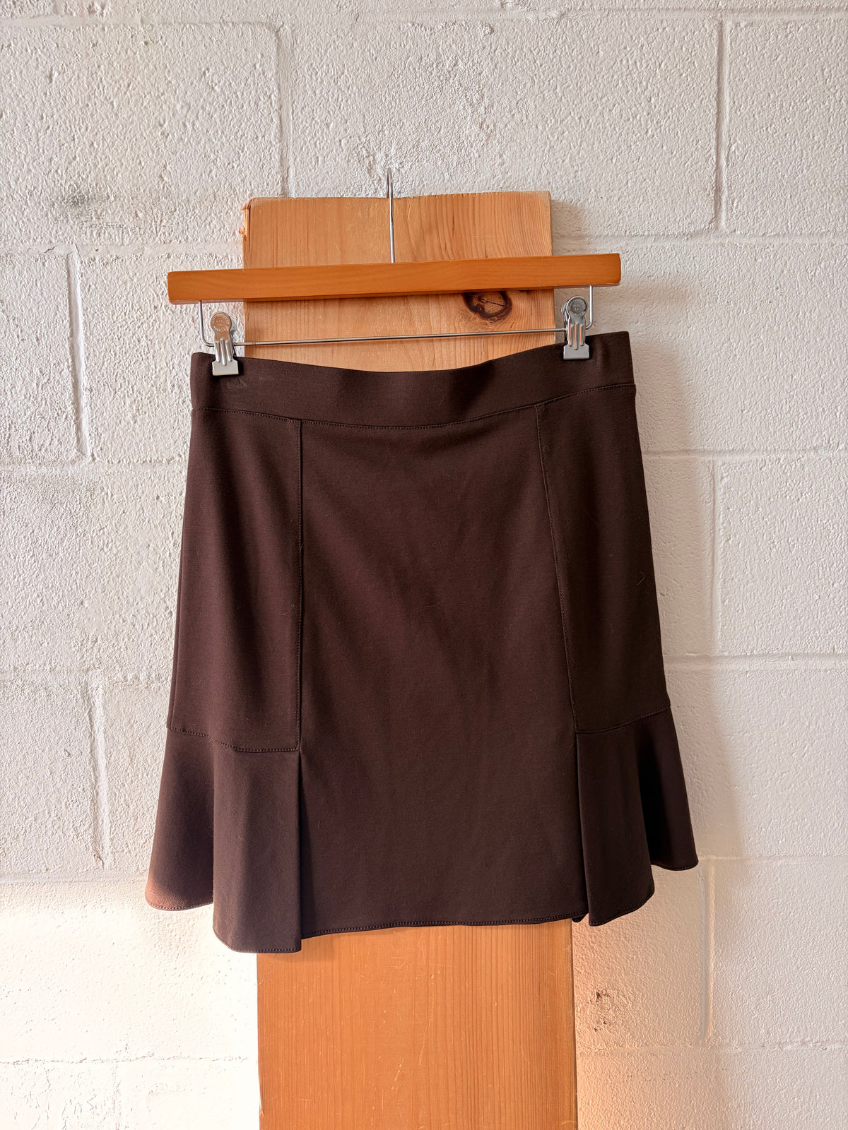 Chocolate Brown Skirt : L